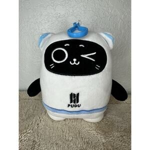 Plush Pudu Robotics White Black Blue Toy Cat Fish Bellabot 6 in Kawai Robot